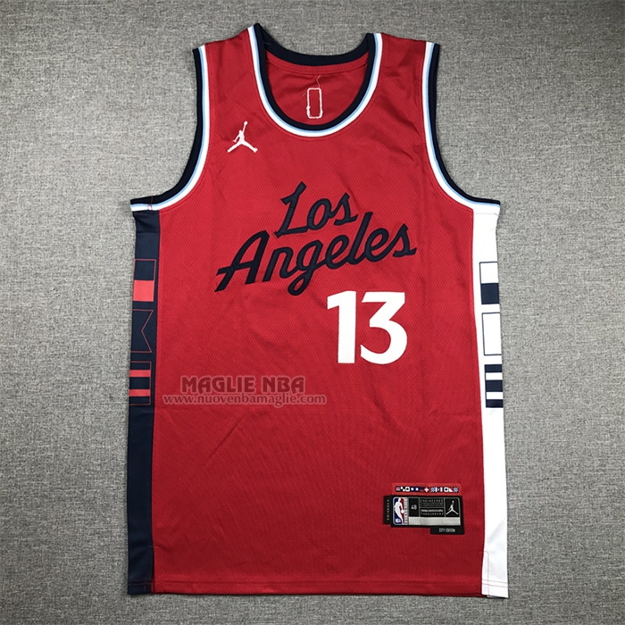 Maglia
 Paul George NO 13 Los Angeles Clippers Statement 2024-25 Rosso
